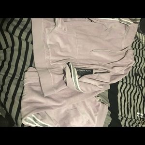 The warm up sweatsuit